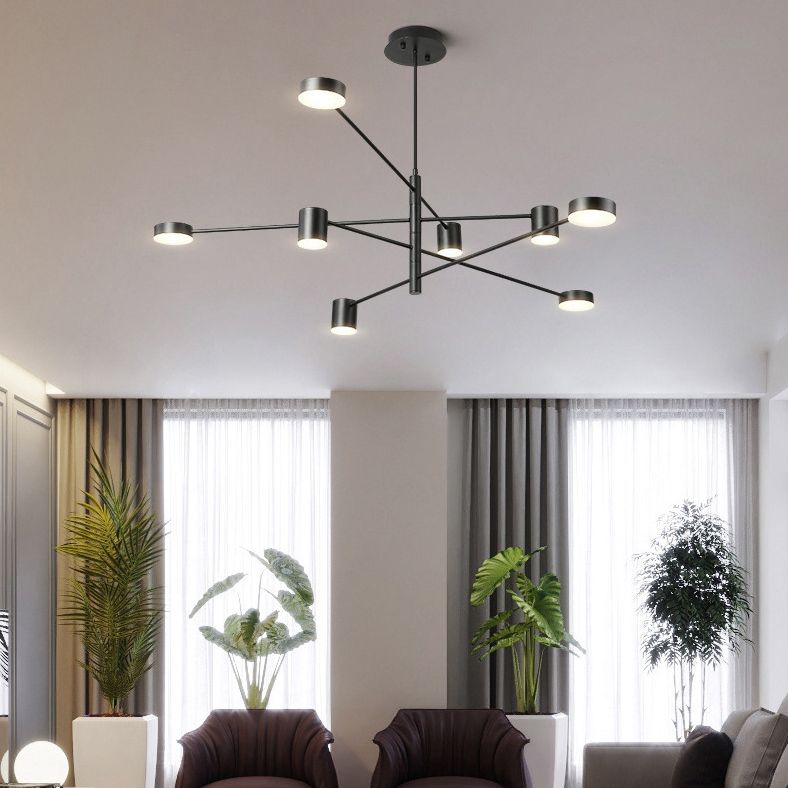 Lampada a sospensione ombreggiata in metallo Stile SEMPLICITÀ LA LADAGGIO PENDANTE LAMO IN NERO