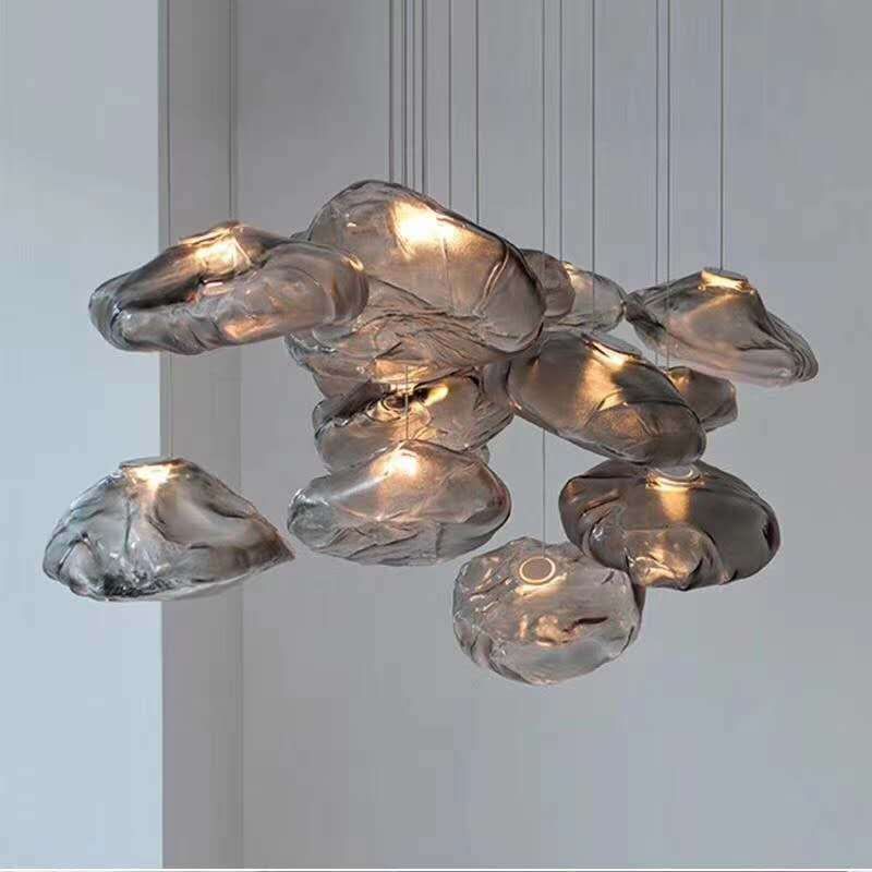 Post Modern Cloud Suspension Lighting Adjustable Cord Hanging Pendant Light