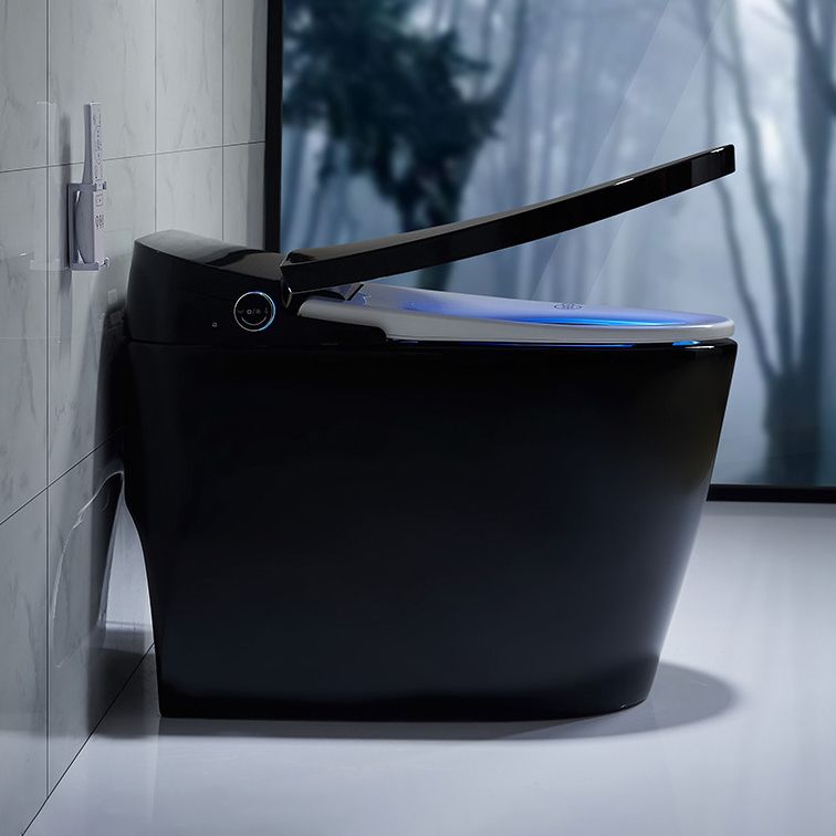 Concealed Tank Toilet Floor Mount Heated Seat One-Piece Toilet with Slow Close Seat