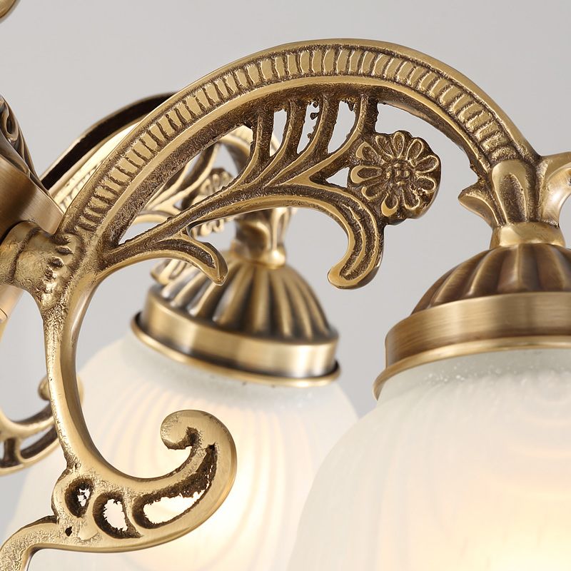 Bell-Shaped Pendant Lights Modern Glass Pendant Chandelier in Gold