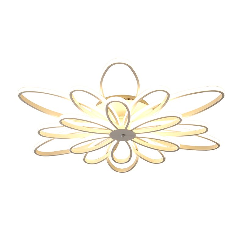 Chrysanths plafonnier luminaire en acrylique moderne salon à lad