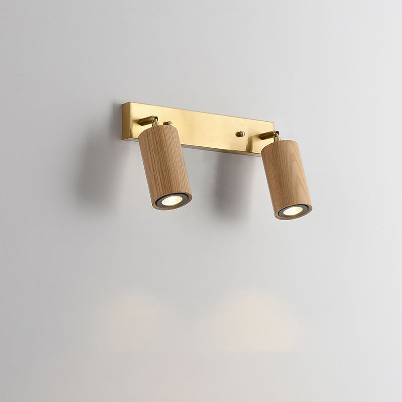 Économie tubulaire rotative Gamique en bois nordique LED LED MALLED MURD