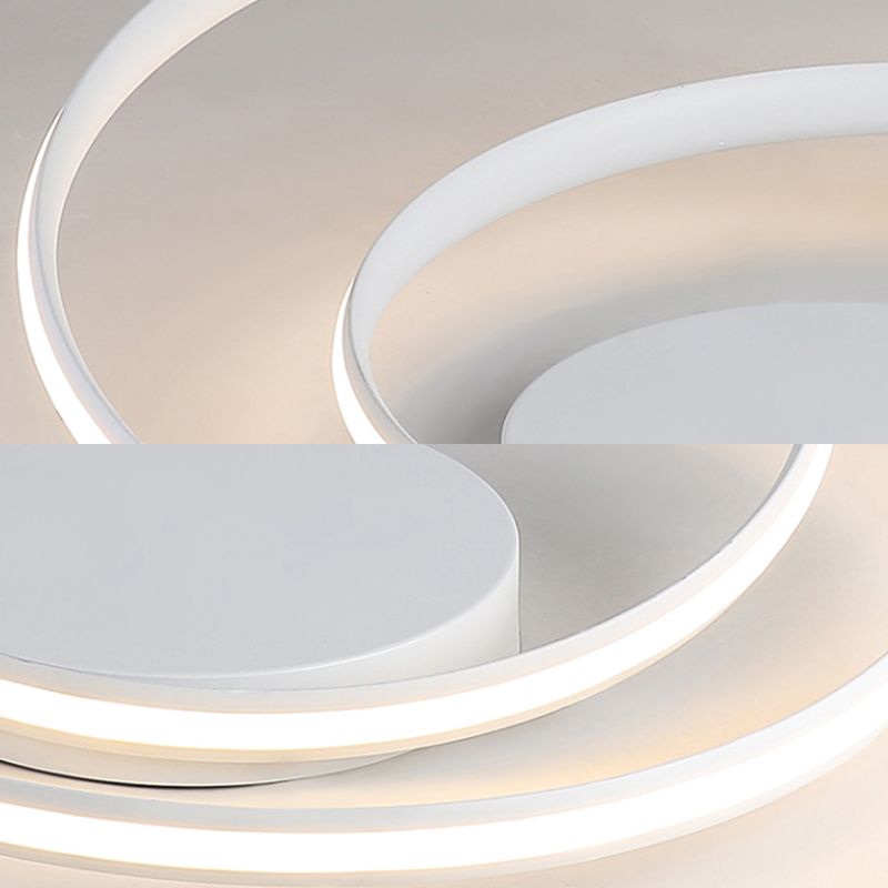 Lampada del soffitto a loop semplice LED acrilico Light di scarico largo da 18 "/23,5" in luce calda/bianca