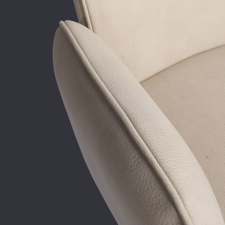 Silla de comedor de metal contemporánea, silla lateral de comedor tapizada para uso doméstico
