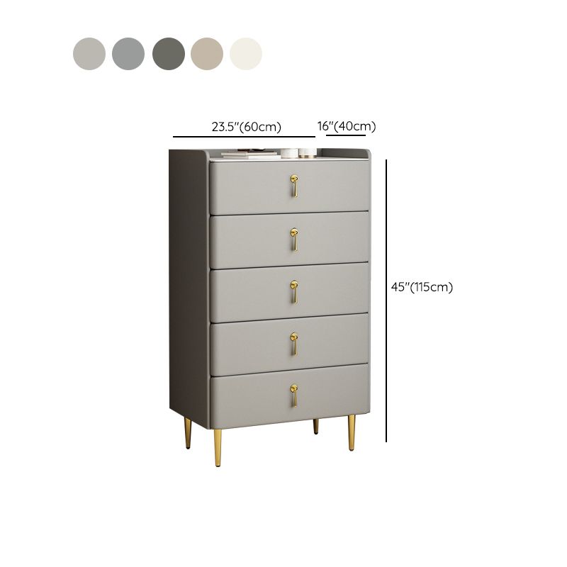 Classic Glam Storage Chest Stone Dresser with 5/4/3 Drawers , 15.6 Inch Width