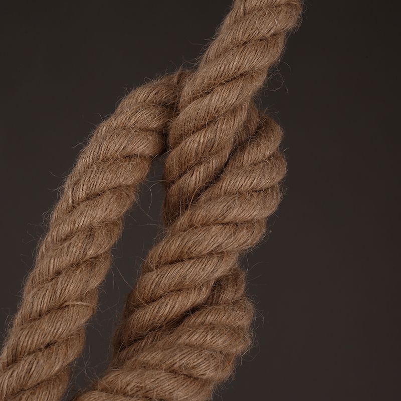 1 tête d'éclairage de pendentif en corde naturelle Lodge beige ouverte du restaurant de plafond réglable