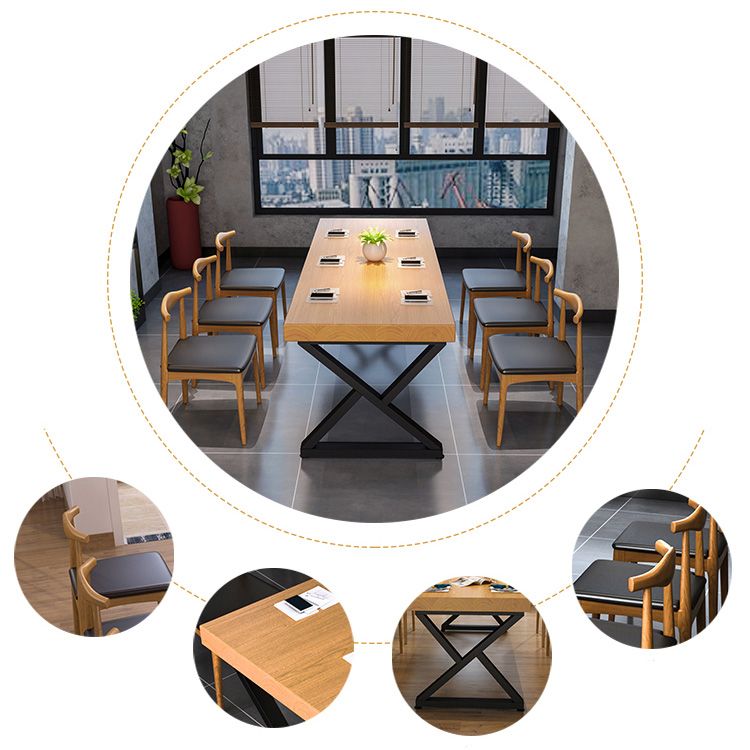 Rectangle 1/2/7 Pieces Dining Set Double Pedestal Dining Furniture