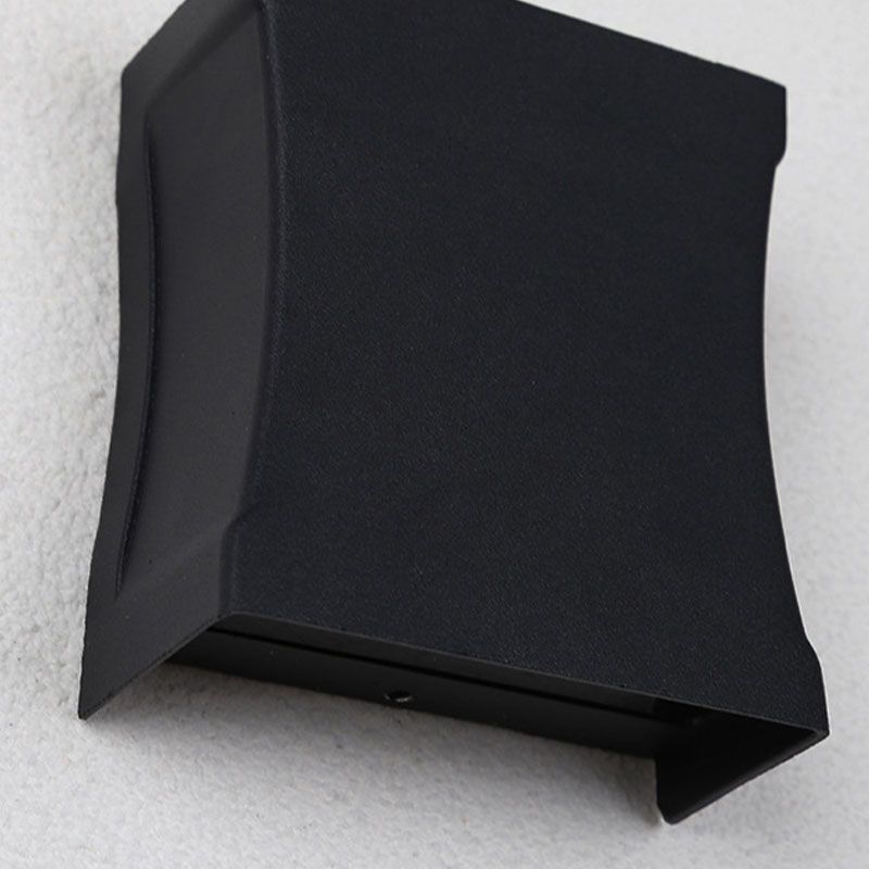 Luz de pared de pared de aluminio al aire libre moderna LED de pared de 2 luces LED de 2 luces