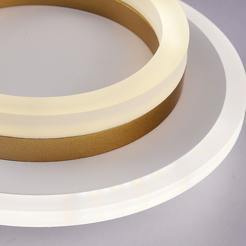 Lámpara de techo empotrada con forma geométrica de metal Lámparas de techo empotradas modernas de 2 luces