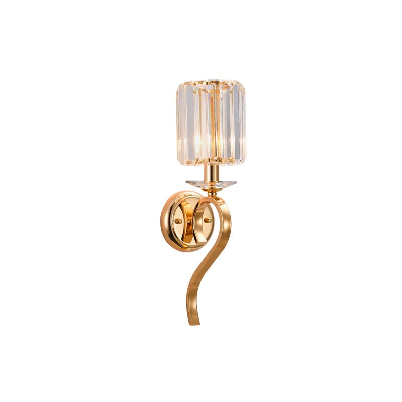 Luces de pared de cristal nórdicas modernas lámparas montadas en la pared de cilindro para sala de estar