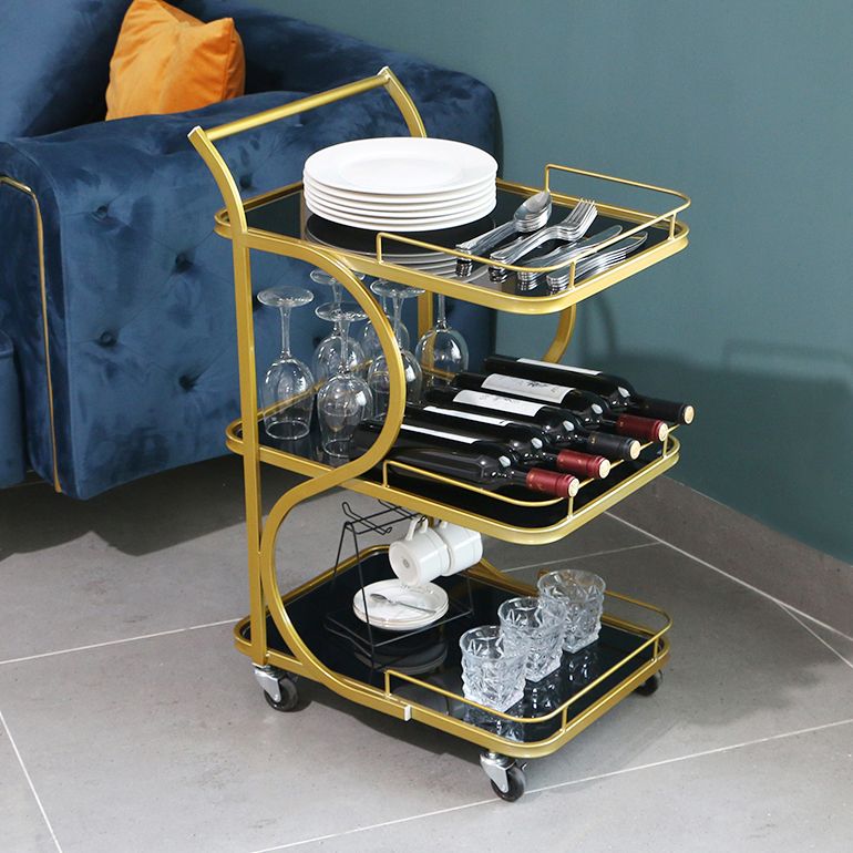 33.07" High Contemporary Rectangle Prep Table Rolling Metal Prep Table for Kitchen