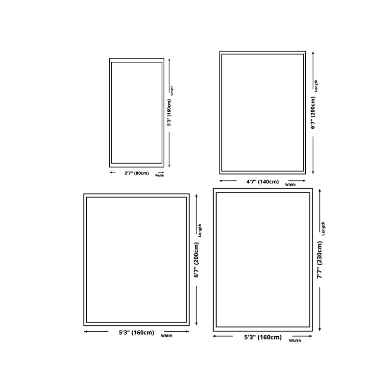 Modern Carpet Leisure Abstract Pattern Rug Stain Resistant Rug for Living Room