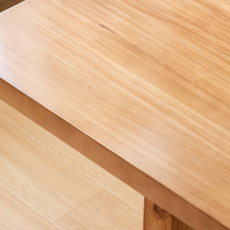 Contemporary Style Dining Table Rectangle Solid Wood Table for Home Kitchen