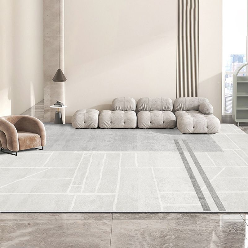 Area Rug Contemporary Indoor Rug Rectangle Stain Resistant Scroll Print Rug
