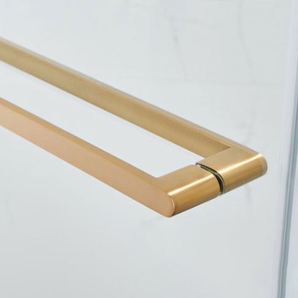 Pivot Tempered Glass Shower Door, Diamond Shape Stainless Steel Frame Shower Door