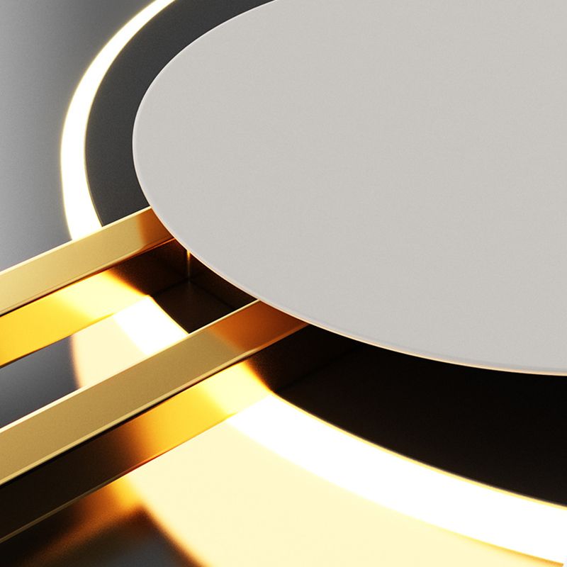 Moderne geometrische LED -Wandlampen -Metall 2 Lichter Wandleuchten