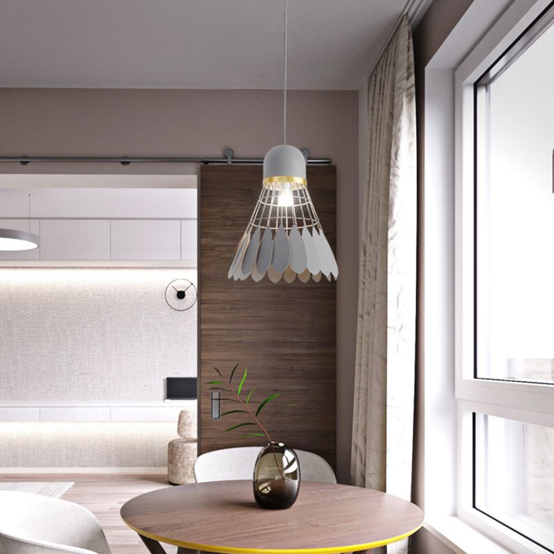 Badminton Form Metall Hanging Light Nordic Macarons 1 hängende Lichter montiert