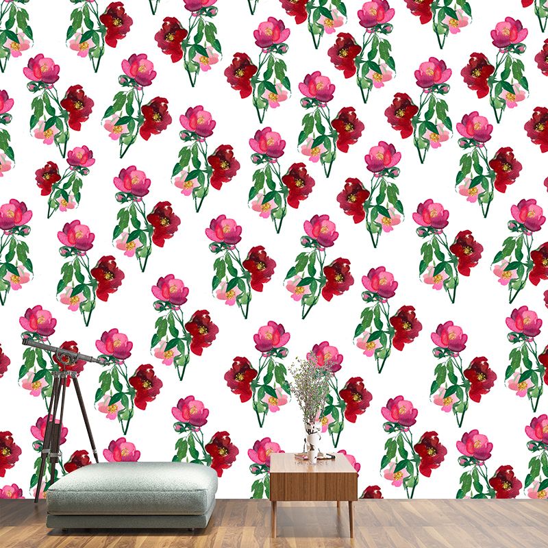 Illustration Wall Mural Wallpaper Plant Sitting Room Wall Mural