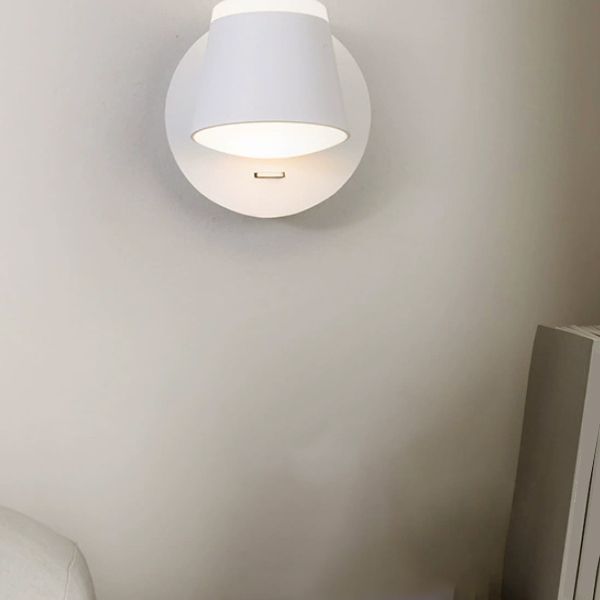 Modern Simplicity LED Wall Lamp Geometric Rotatable Wall Light with Acrylic Shade