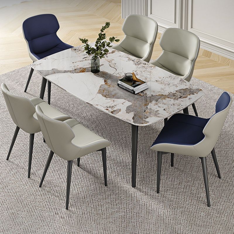 Sintered Stone Dining Table Industrial Dining Room Table for Kitchen