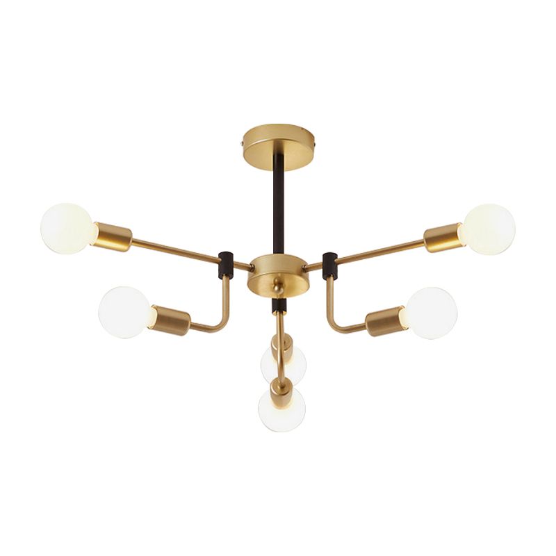 Iluminación colgante de vidrio Modo Candelera impresionante moderna de múltiples cabezas para cocina