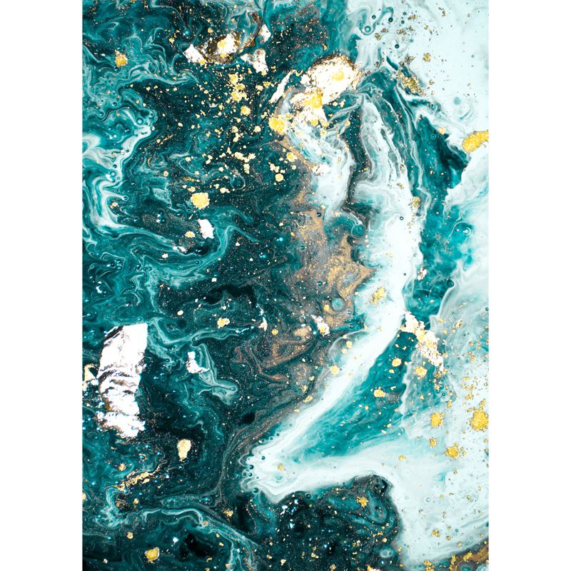 Tropics Ocean Tides Wallpaper Mural Blue Stain Resistant Wall Decoration for Home