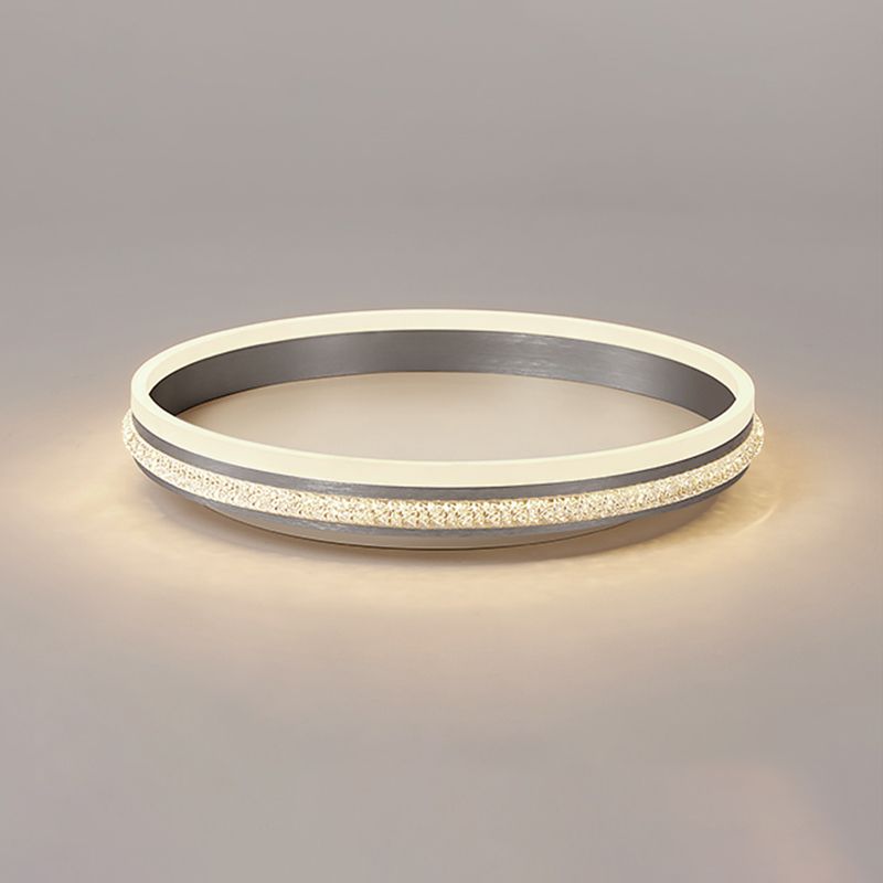 Circular Led Flush Mount Ceiling Fixture Modern Flush Mount Light Metal