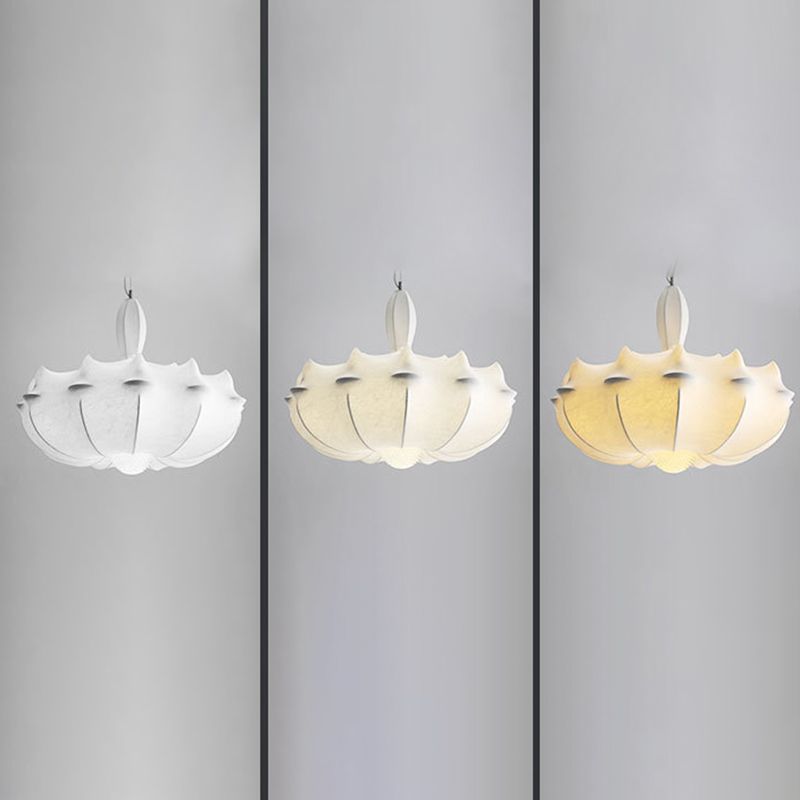 Stretch Silk Fabric Lantern Shade Pendant Light Style moderne MODERNE 3 LIGHTS ÉCLAIRAGE SUSPENSION POUR RABLÈME