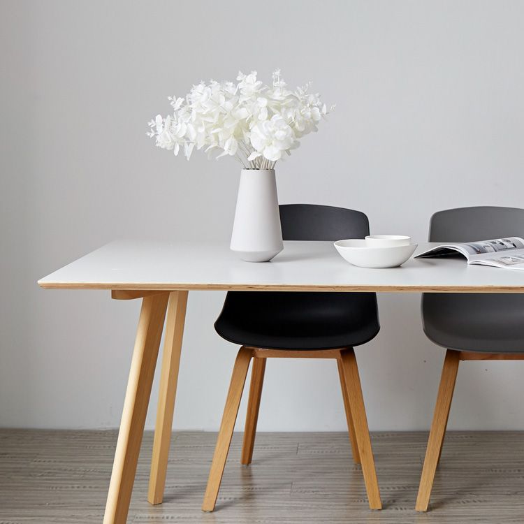Sedie sala da pranzo in stile contemporaneo sedia solida a bracciole con gambe in legno