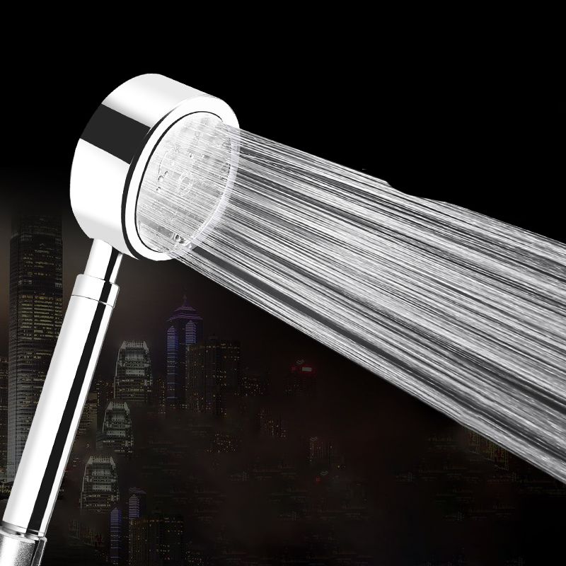 Modern Stainless Steel Hand Shower Water Filtration Round Showerhead
