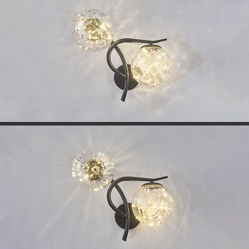 Creative Star Wall Mount Light 2 lumières de style atmosphère de style atmosphère Lumière pour la chambre