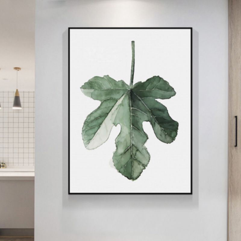 Minimalistische Botanics canvas print zachte kleur getextureerde muurkunst voor keuken, meerdere maten