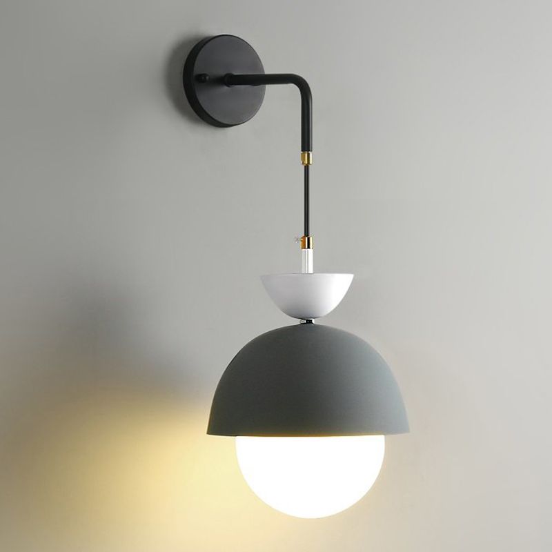 Modern Globe Shape Wall Sconce Lights 1 Light Wall Light for Dining Room