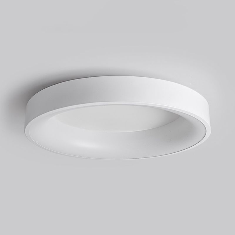 Modern Round Flush Mount Ceiling Light Metal 1 Light Flush Mount Ceiling Light Fixture