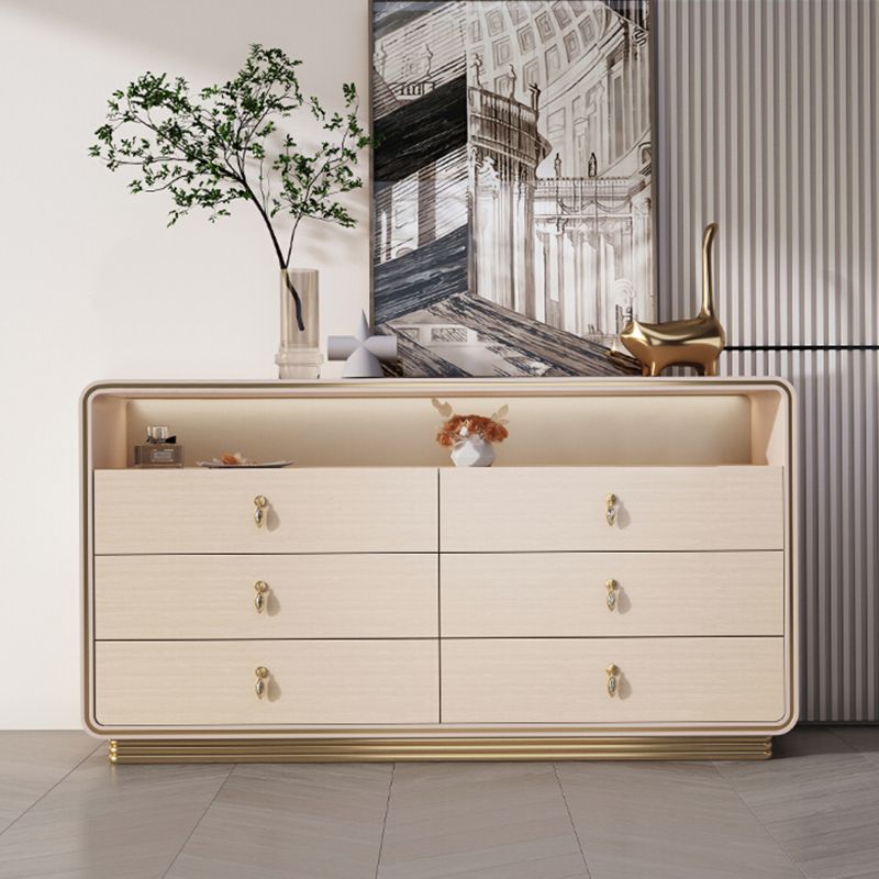 15.6-inch Width Solid Wood Storage Chest Classic Glam Storage Chest Dresser