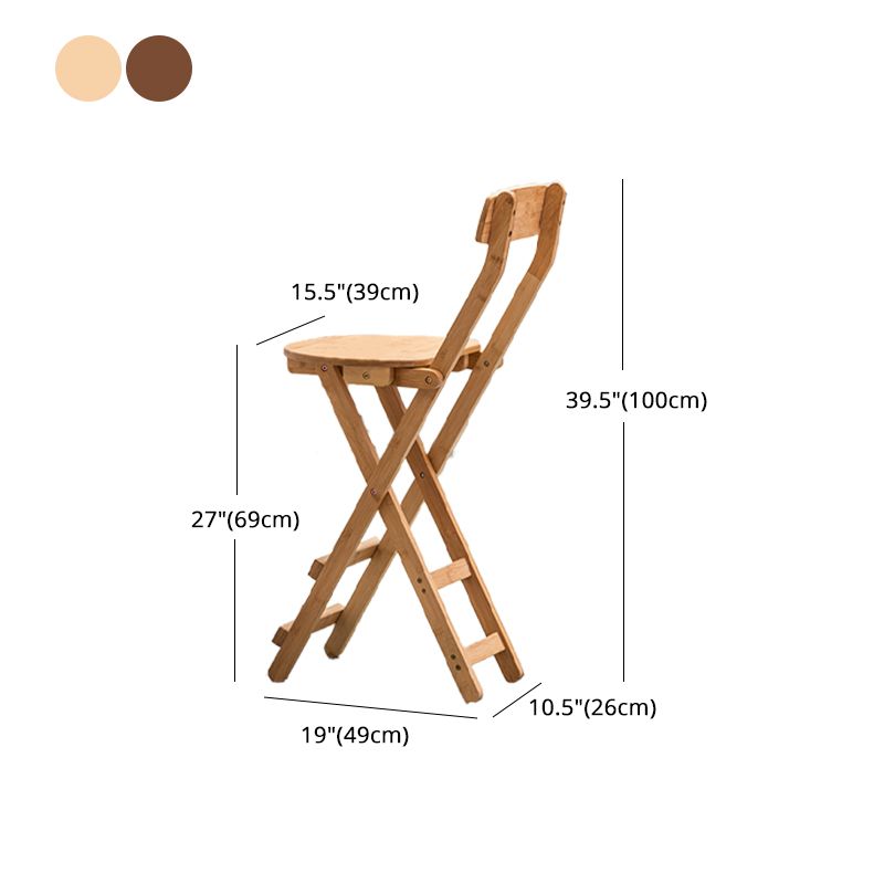 Nordic Style Armless Wood Barhocker Klapphocker für Esszimmer