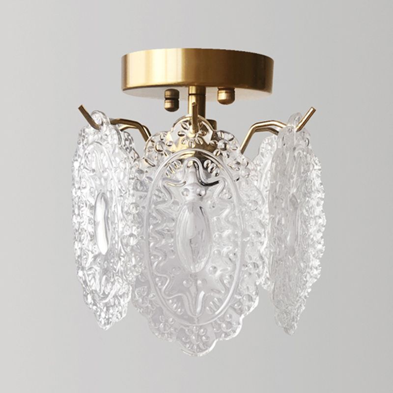 Modern Ceiling Light Creative Glass Flush Mount Ceiling Light Fixture for Bedroom