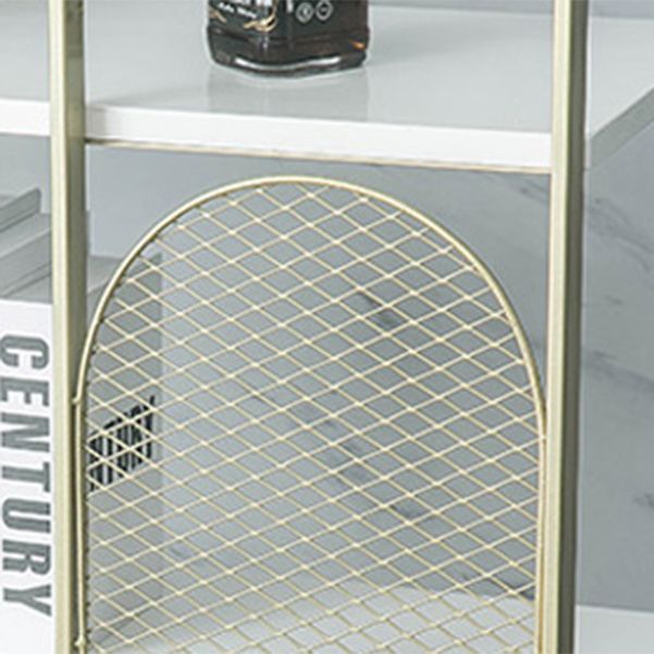 Modern Bookshelf Metal Open Shelf Bookcase with Shelves for Living Room