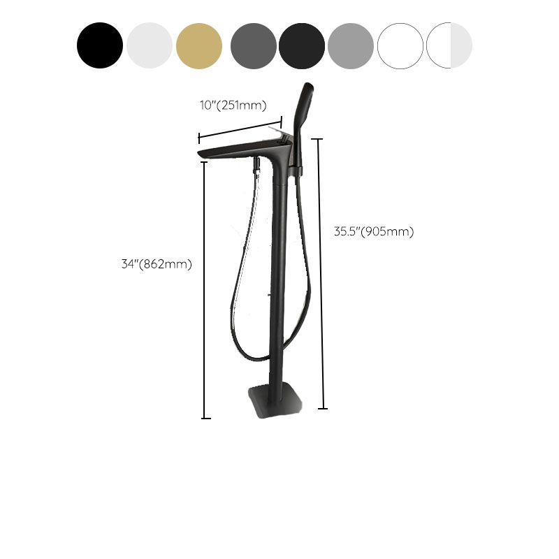 Modern Free-standing Faucet Bathtub Handheld Shower Head Faucet