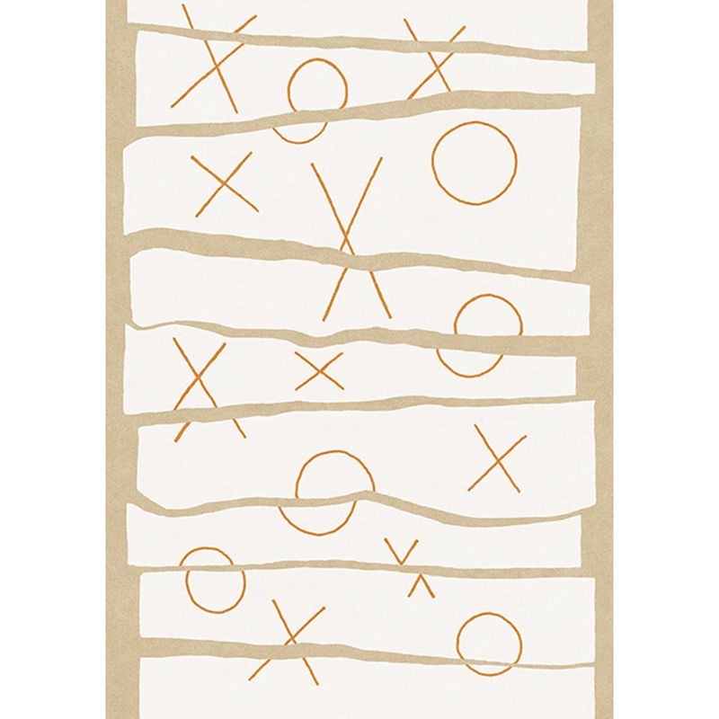 Abstract Pattern Rug Living Room Simple Style Carpet Polyester Washable Area Rug