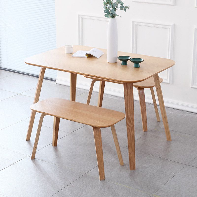 Solid Wood Dining Room Table Contemporary Natural Dining Site Table