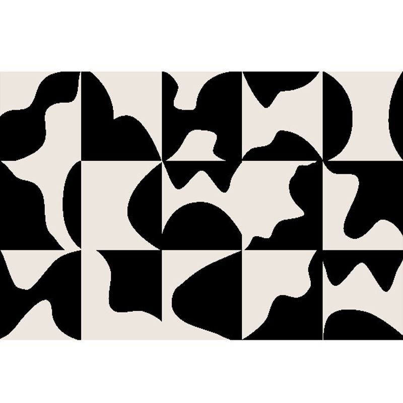 Wit Modern Rug Polyester Kleur Tapsel Rug Stain Resistant Rug voor Home Decor