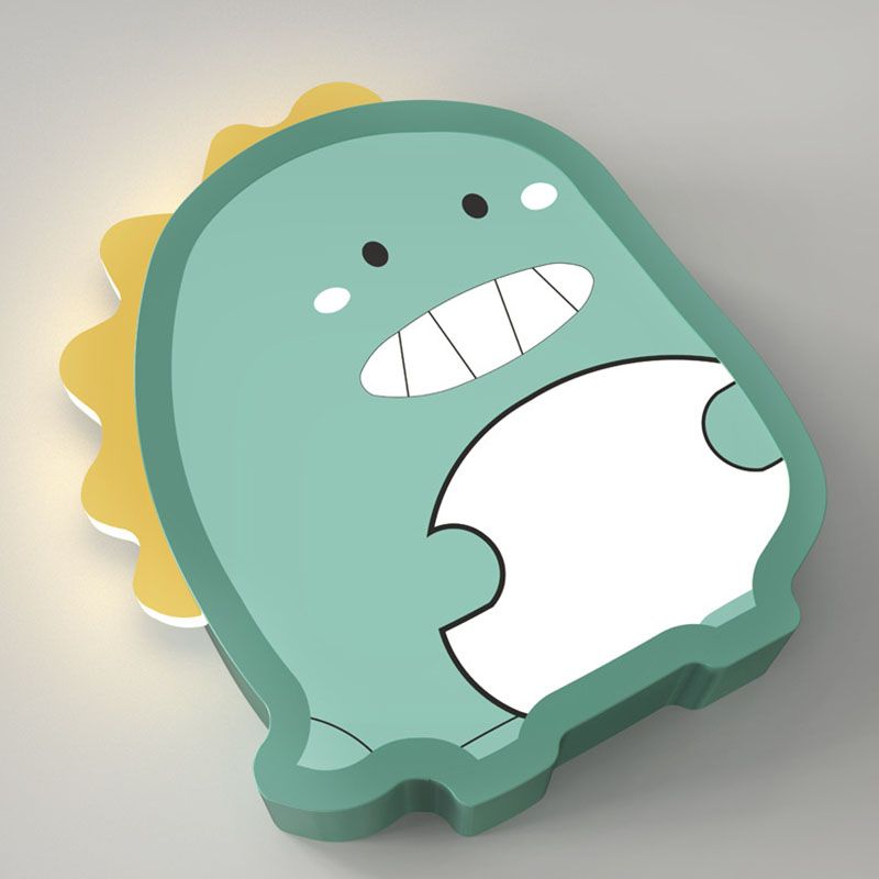 Metal Cartoon Wall Sconce 1-Light LED Wall Mounted Lighting for Children's Room