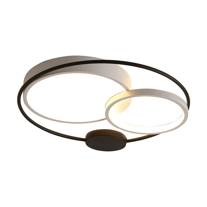 Acrylic Circular Flush Mount Lighting Minimalist LED Flush Mount Fixture for Bedroom