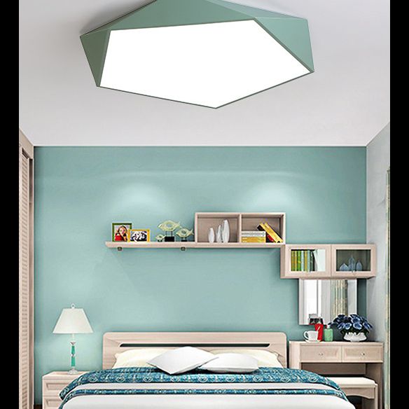 Nordic Macaroon Flush Mount ha condotto la luce creativa Geometria Flush Mount Illuminazione per la camera da letto