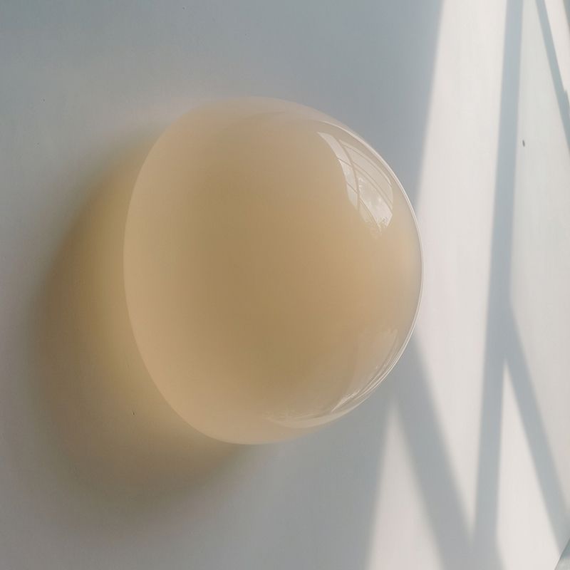 Glass Wall Mounted Sconce White Shade Wall Lights for Bedroom