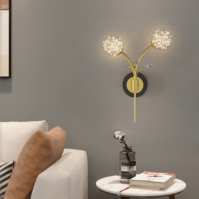 Modern Unique Shape Wall Mount Light Fixture 2 Light Wall Light Sconce