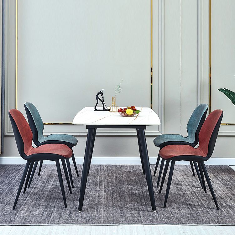 Sedia laterale contemporanea parsons sedia a bracciole opaco per brasserie