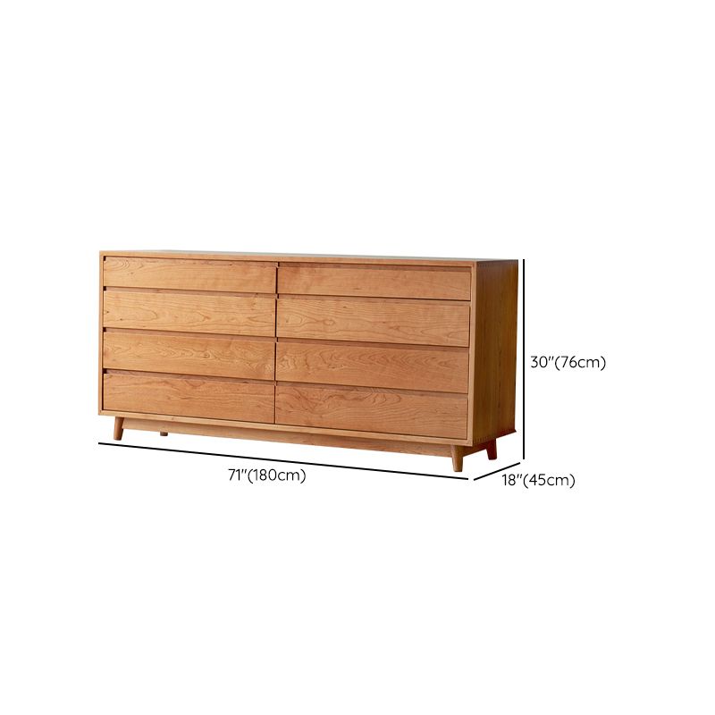 Modern Storage Chest Wooden Storage Chest Dresser with 8 Drawers