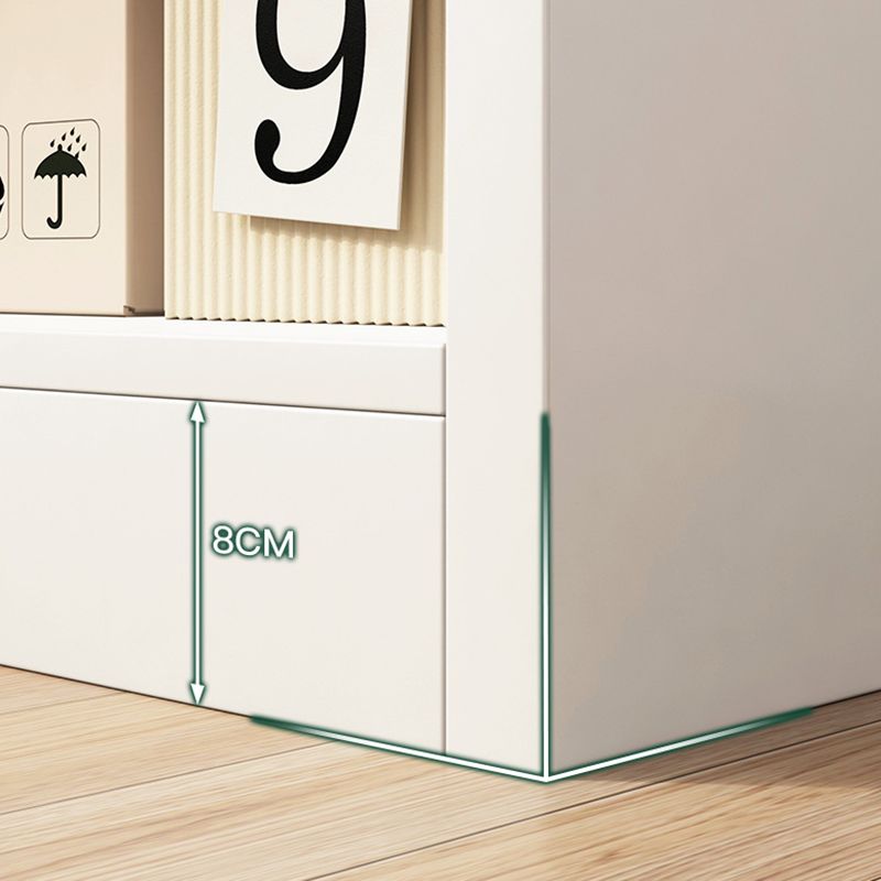 Modern Closed Back Bookcase Engineered Wood Bookshelf with Shelves for Home Office